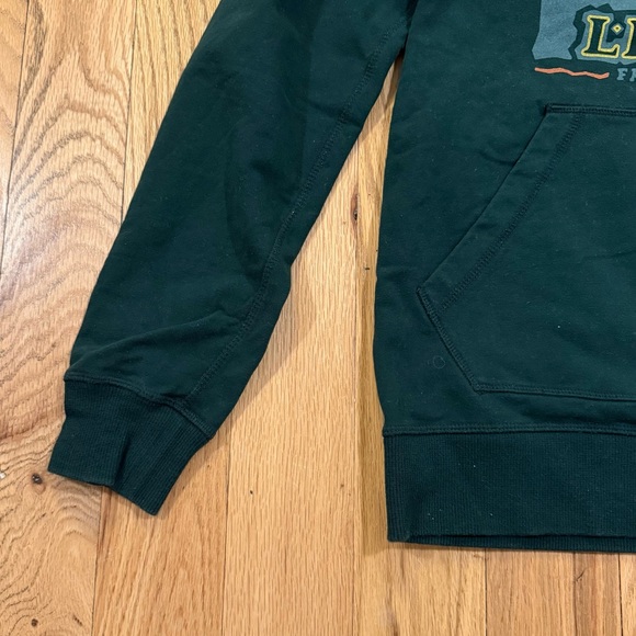 L.L. Bean Men's Hooded Graphic Sweatshirt in Green - Picture 4 of 11